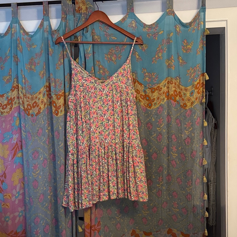 NATURAL LIFE Floral Mini Dress - Pink and Cream - Picture 2 of 6